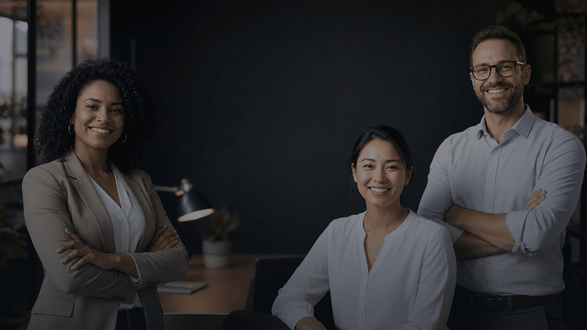 Small business team collaborating
